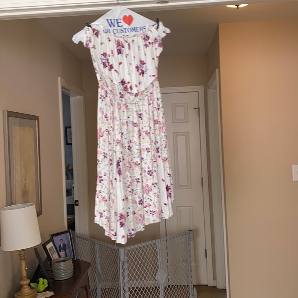 Off the shoulder floral dress